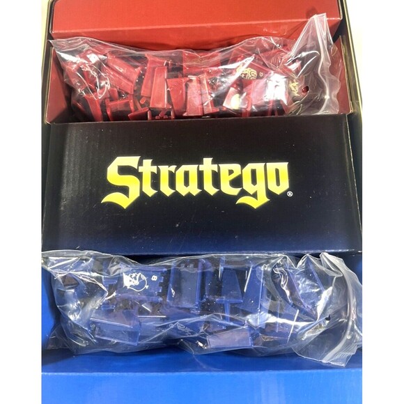 Stratego 50th Anniversary Edition 2011 Special Gold Tin Box Board Game Complete - Picture 3 of 10